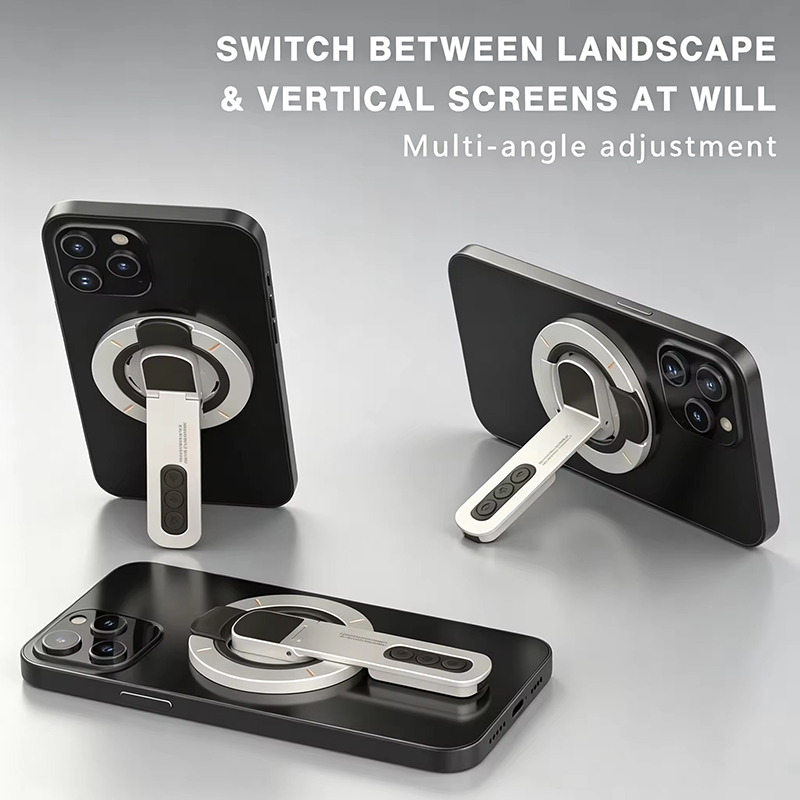 Phone Accessories Men - ที่วางโทรศัพท์แบบแม่เหล็กสองด้าน หมุนได้ ใช้เป็นขาตั้งโทรศัพท์ได้หลายฟังก์ชั่น สำหรับ iPhone 17