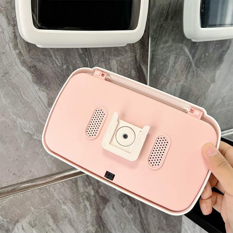 Phone Accessories Hooks - 360 ° ที่วางโทรศัพท์กันน้ำแบบหมุนได้ ติดผนัง ไม่ต้องเจาะ สำหรับห้องน้ำ