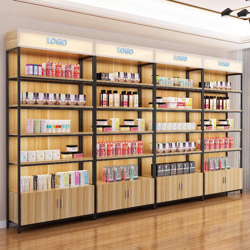 Phone Accessories Cabinet - ตู้โชว์ปรับระดับได้ ชั้นวางเครื่องสำอาง อุปกรณ์เสริมสินค้า ร้านค้าแม่และเด็ก ซูเปอร์มาร์เก็ต ชั้นวางโทรศัพท์มือถือหลายชั้น