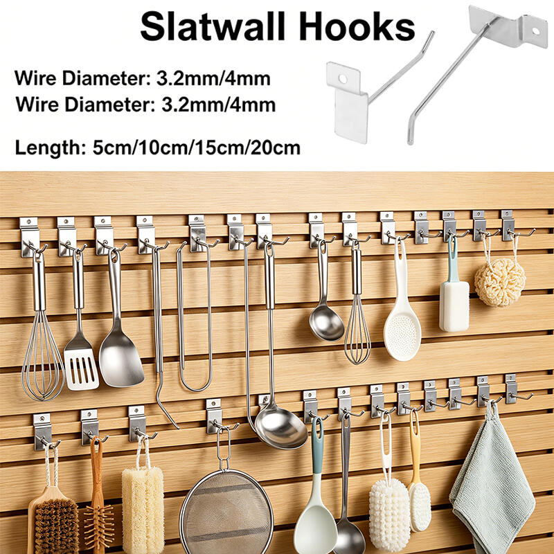 Phone Accessories Hooks - ตะขอแขวนผนัง ตะขอแขวนโชว์เครื่องประดับ ตะขอแขวนอุปกรณ์โทรศัพท์มือถือ ตะขอแบบเส้นเดียว อุปกรณ์เหล็ก ค้อน