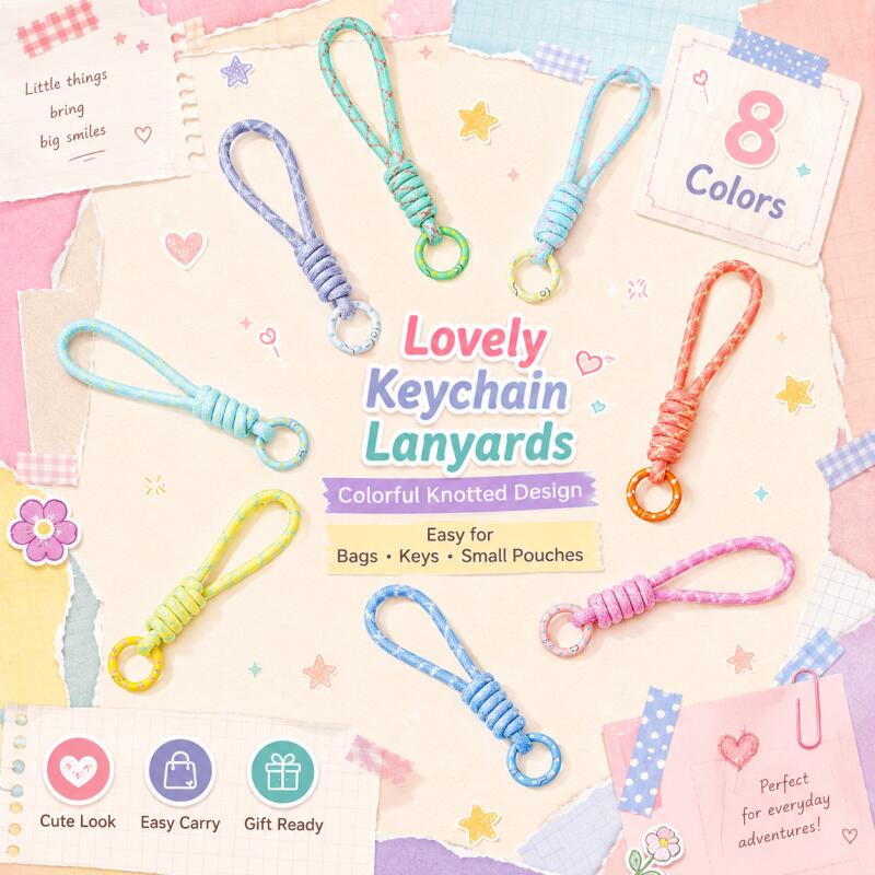Phone Accessories Men - สายคล้องโทรศัพท์มือถือแบบถักหลากสี 2~5 ชิ้น สายคล้องกันหลุด สายคล้องกุญแจ สำหรับผู้ชาย