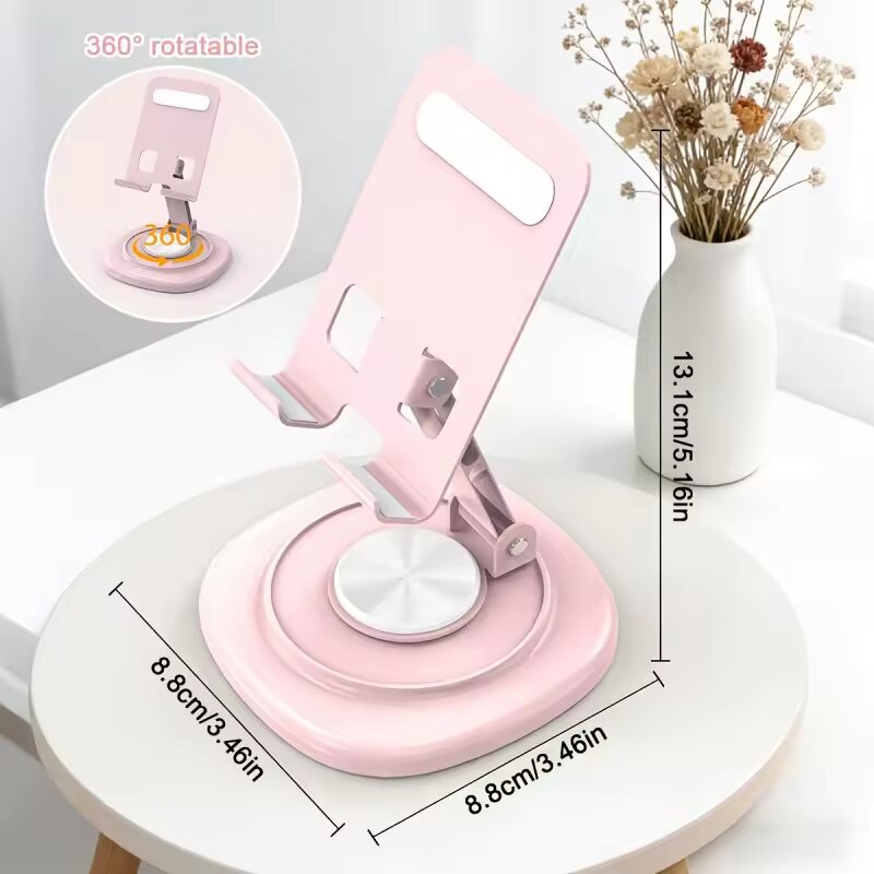 Phone Accessories Items - ขาตั้งโทรศัพท์แบบตั้งโต๊ะ หมุนได้ 360 องศา พับเก็บได้ พกพาสะดวก