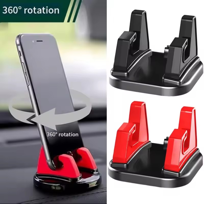 Phone Accessories Items - ที่วางโทรศัพท์มือถือในรถยนต์แบบหมุนได้ 360 องศา ติดตั้งบนแผงหน้าปัด ใช้ได้กับโทรศัพท์มือถือทุกรุ่น อุปกรณ์เสริมในรถยนต์