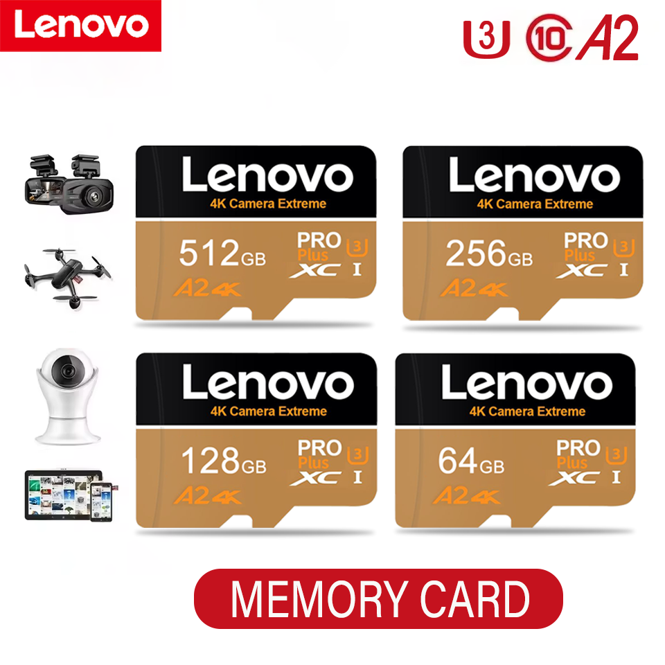 Micro Sd Card - เลอโนโวใหม่การ์ดหน่วยความจำความเร็วสูง 64GB 128GB 256GB A2 ไมโคร