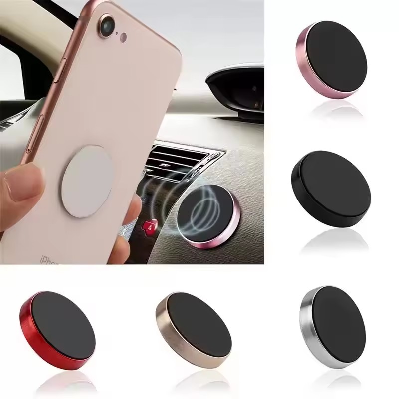 Phone Accessories Hooks - ที่วางโทรศัพท์ในรถยนต์แบบแม่เหล็ก ที่วางโทรศัพท์ในรถยนต์แบบสากลสำหรับไอโฟน เสี่ยวมี่ หัวเว่ย ซัมซุงแดชบอร์ดติดผนังสติกเกอร์แม่เหล็กติดรถยนต์