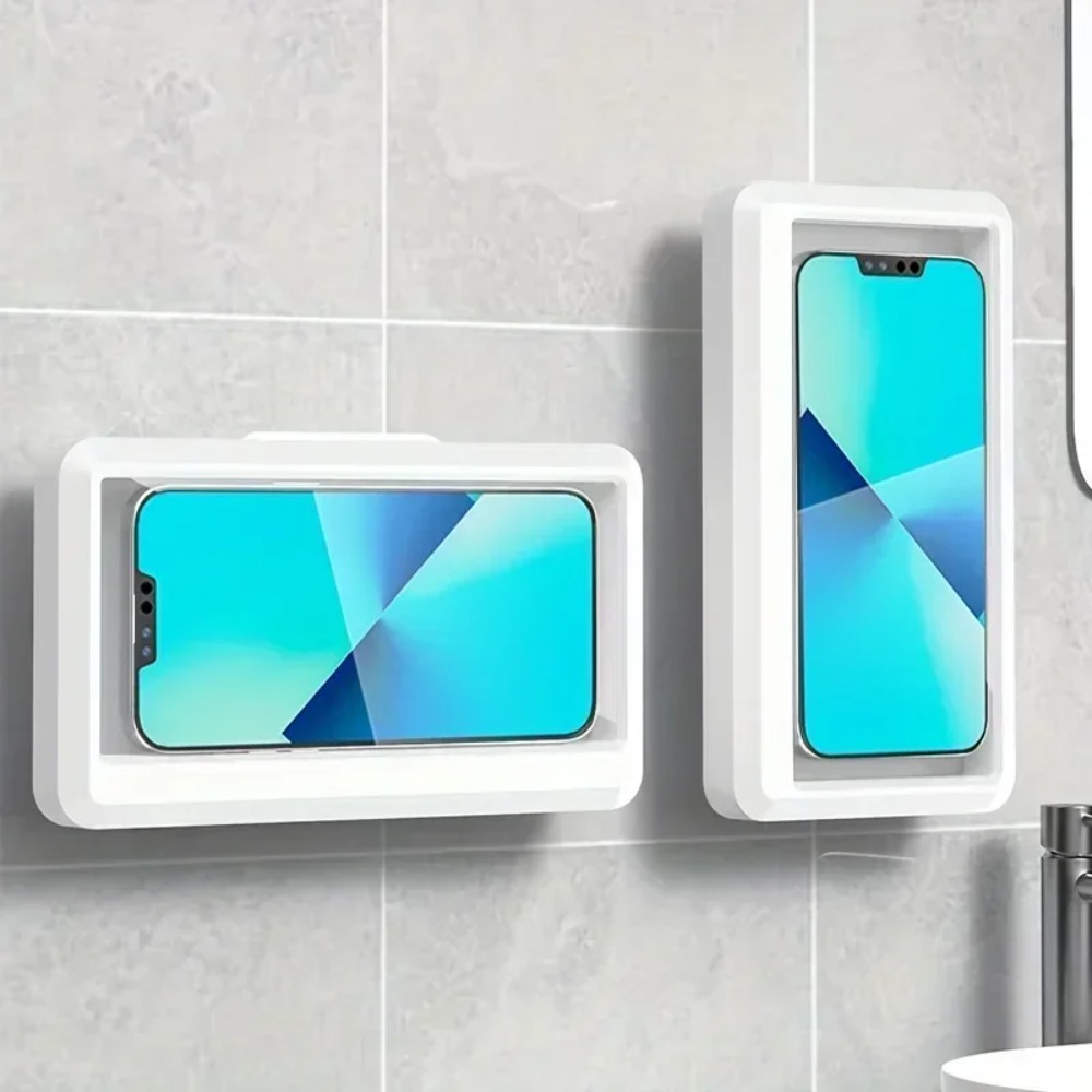 Phone Accessories Hooks - เคสโทรศัพท์มือถือกันน้ำและกันฝ้าหมุนได้ 360 องศา สำหรับใช้ในห้องน้ำ ที่วางโทรศัพท์กันน้ำ สามารถสัมผัสหน้าจอได้ขณะใช้งานในห้องอาบน้ำ