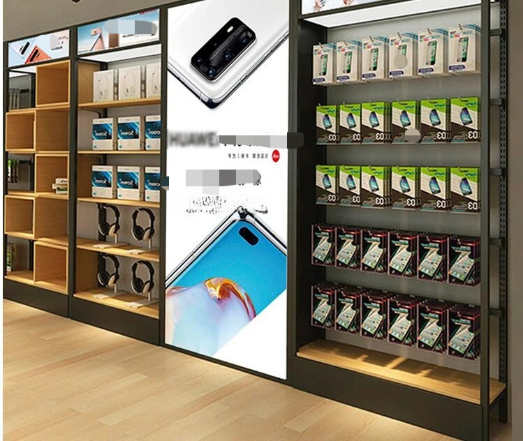 Phone Accessories Cabinet - ตู้โชว์โทรศัพท์มือถือ 2 ตู้ ร้านรีไซเคิลโทรศัพท์มือถือ อุปกรณ์เสริม เคาน์เตอร์