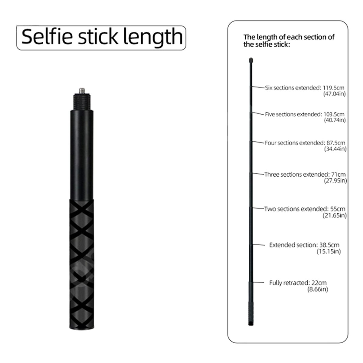 Selfie Stick Tripod - ขาตั้งกล้องแบบหมุนได้ N05R สำหรับกล้อง X5 X4 Air