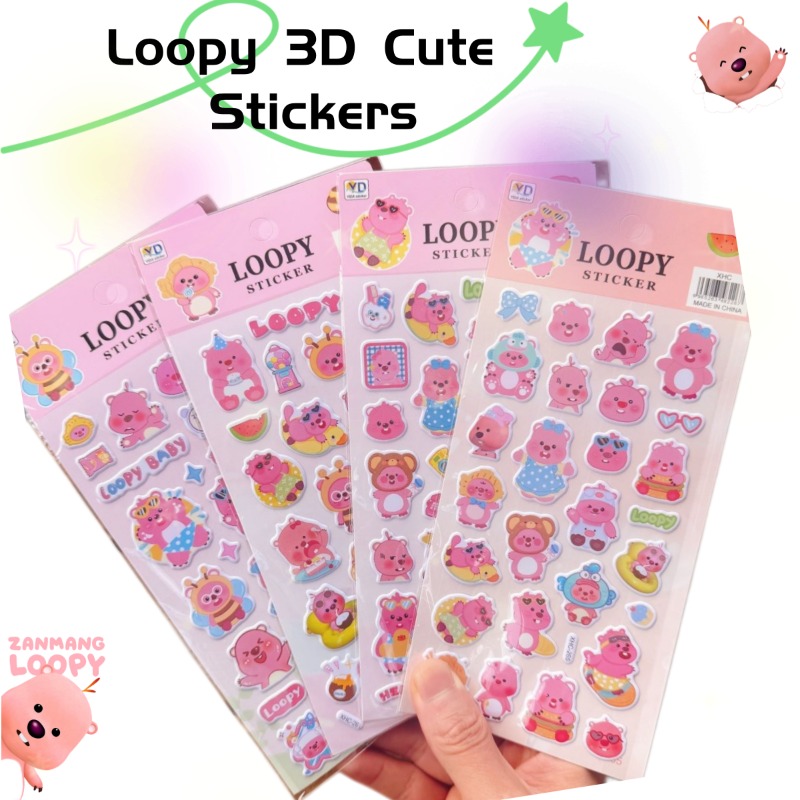 Phone Accessories Items - สติกเกอร์โฟม 3 มิติ ลายโปโรโร น่ารัก สไตล์การ์ตูน