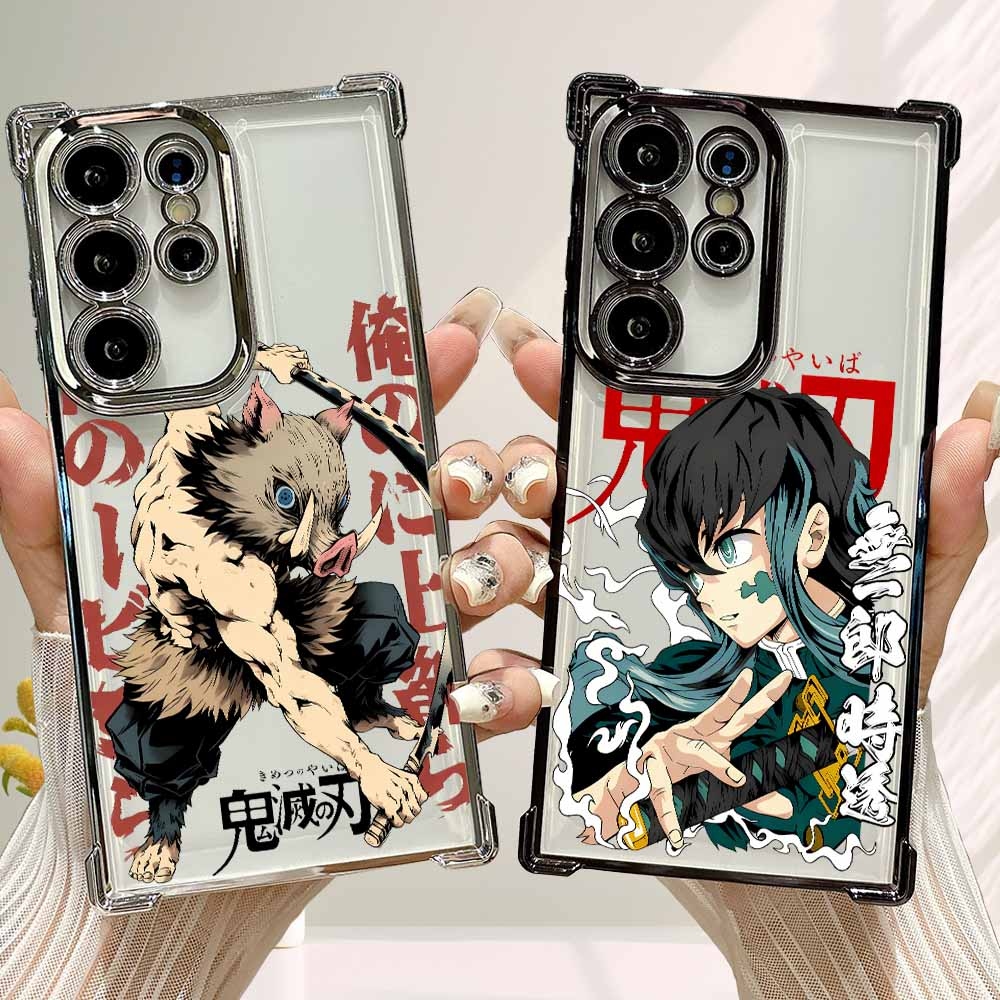 Phone Accessories Demon Slayer - เคสโทรศัพท์ลายอนิเมะดาบพิฆาตอสูรใหม่สำหรับ Samsung A57 A56 A55 A54