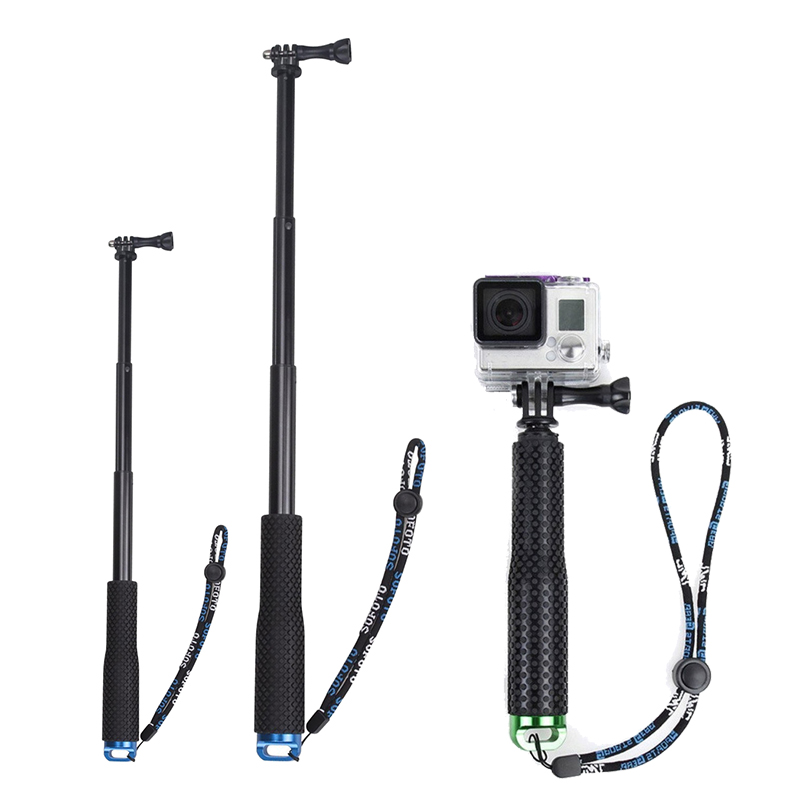 Selfie Stick Tripod - ไม้เซลฟี่แบบขยายได้สําหรับ GoPro แบบพกพา Vlog Selife Stick