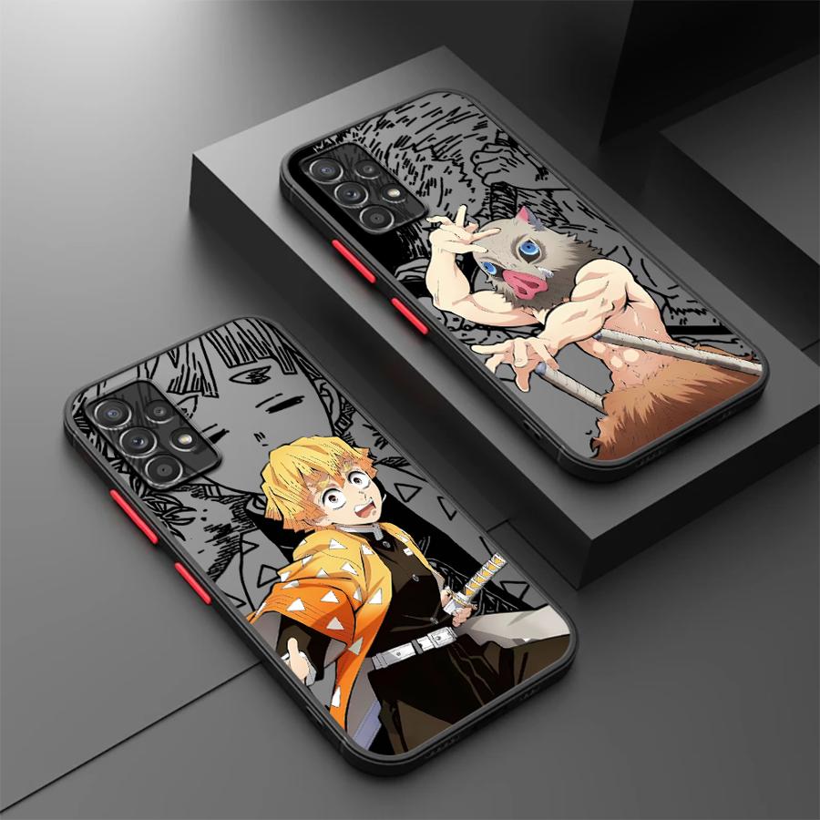 Phone Accessories Demon Slayer - เคสโทรศัพท์ลายอนิเมะดาบพิฆาตอสูร สำหรับ Samsung Galaxy A35 A17