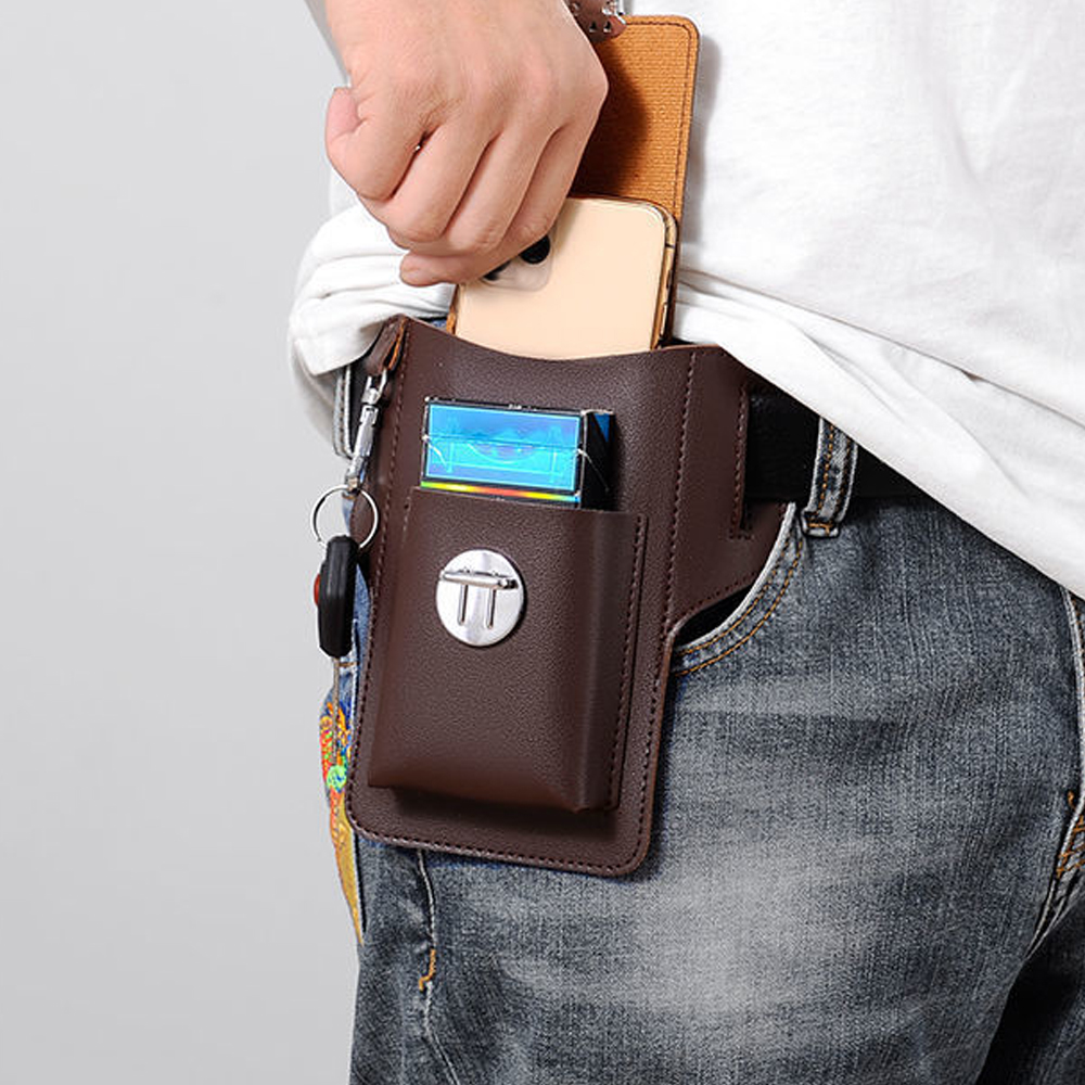กระเป๋าคาดเอวผู้ชายแบบใหม่ กระ - Phone Accessories Men บทวิจารณ์และราคา