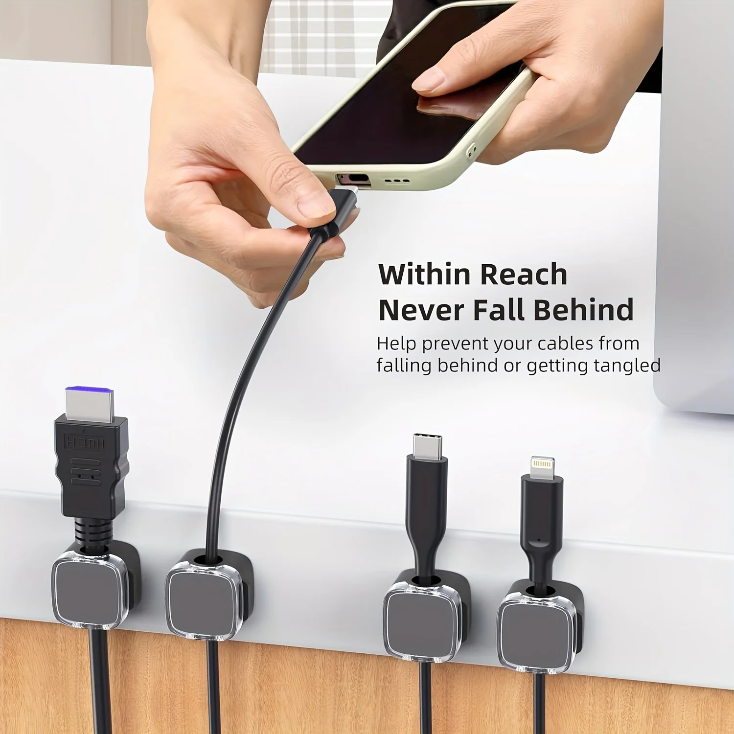 Vikefon คลิปการจัดการสายเคเบิล - Phone Accessories Hooks บทวิจารณ์และราคา