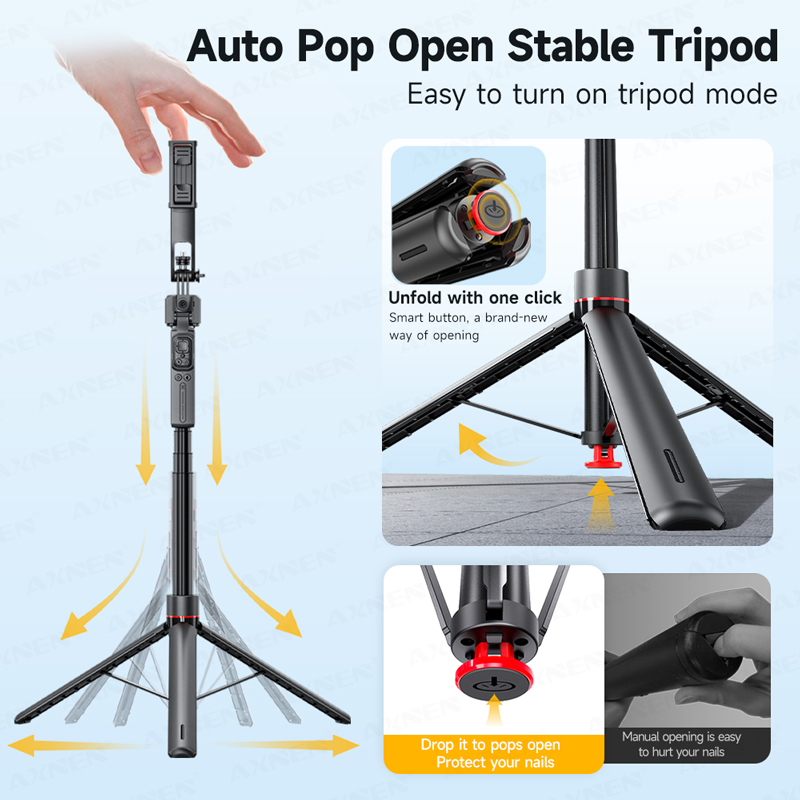 TT07 AI ไม้เซลฟี่แบบยืดหดได้ 6 - Selfie Stick Tripod บทวิจารณ์และราคา