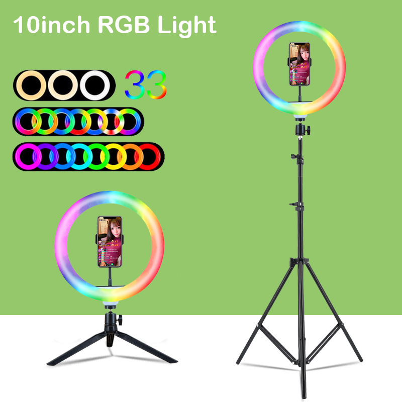 ขาตั้งกล้องพร้อมไฟวงแหวน RGB ข - Selfie Stick Tripod บทวิจารณ์และราคา