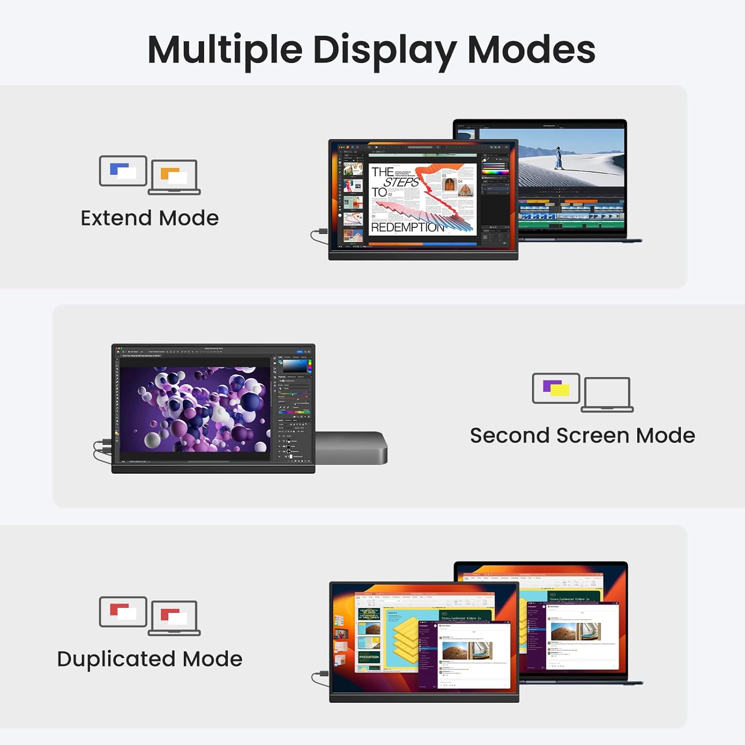จอภาพแบบพกพาขนาด 13.3 นิ้ว หน้ - Phone Accessories Display Board บทวิจารณ์และราคา