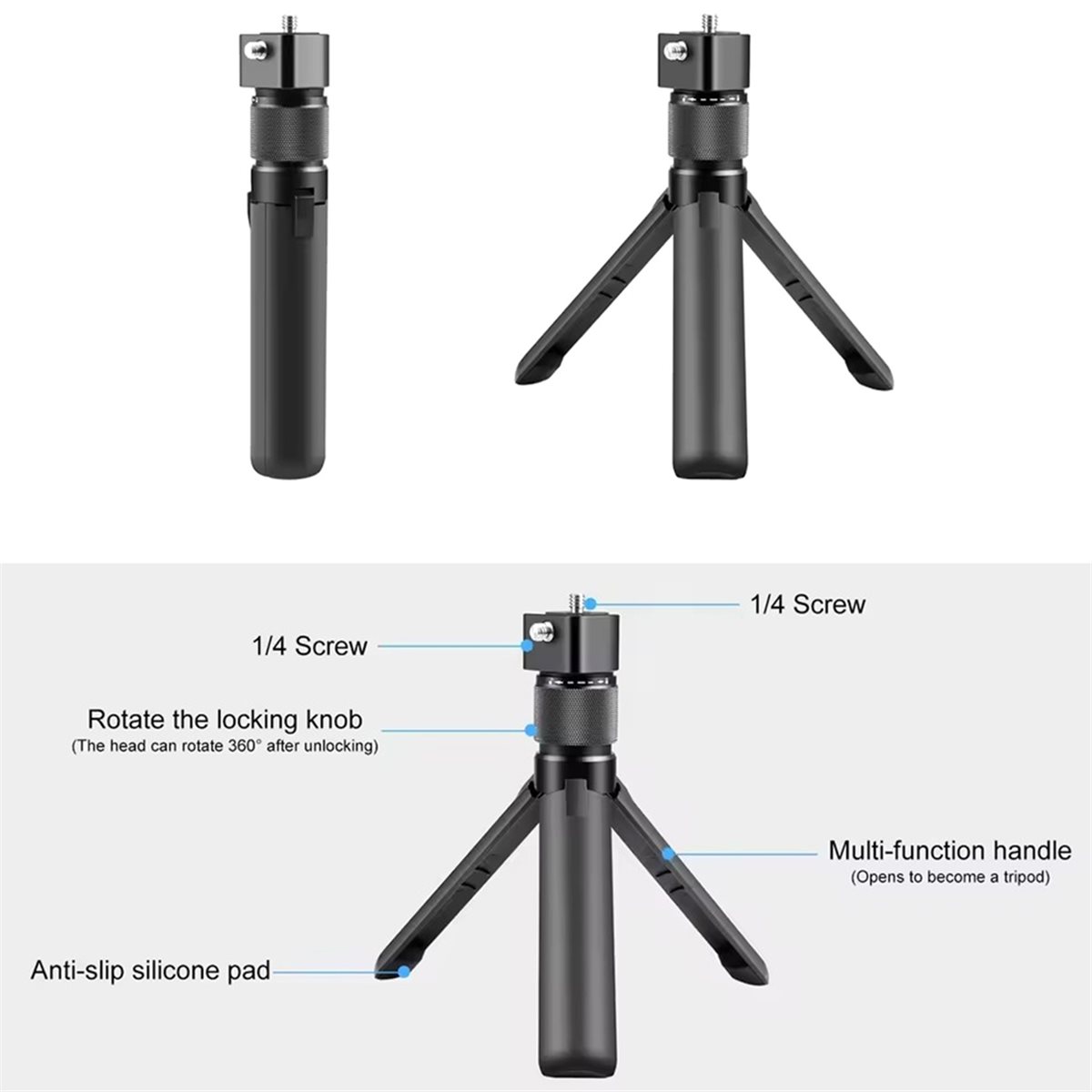 ขาตั้งกล้องแบบหมุนได้ N05R สำห - Selfie Stick Tripod บทวิจารณ์และราคา