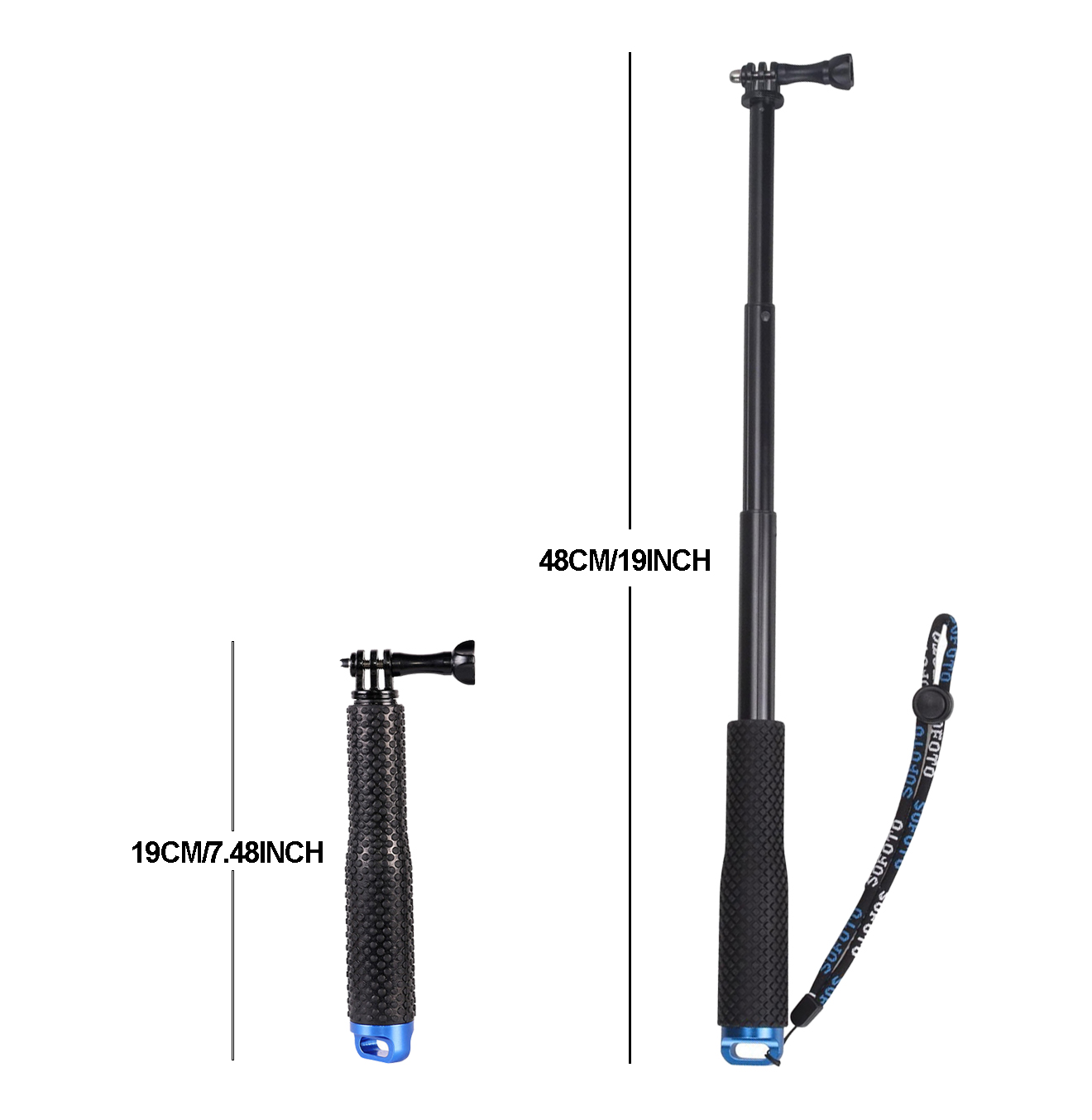 ไม้เซลฟี่แบบขยายได้สําหรับ GoP - Selfie Stick Tripod บทวิจารณ์และราคา