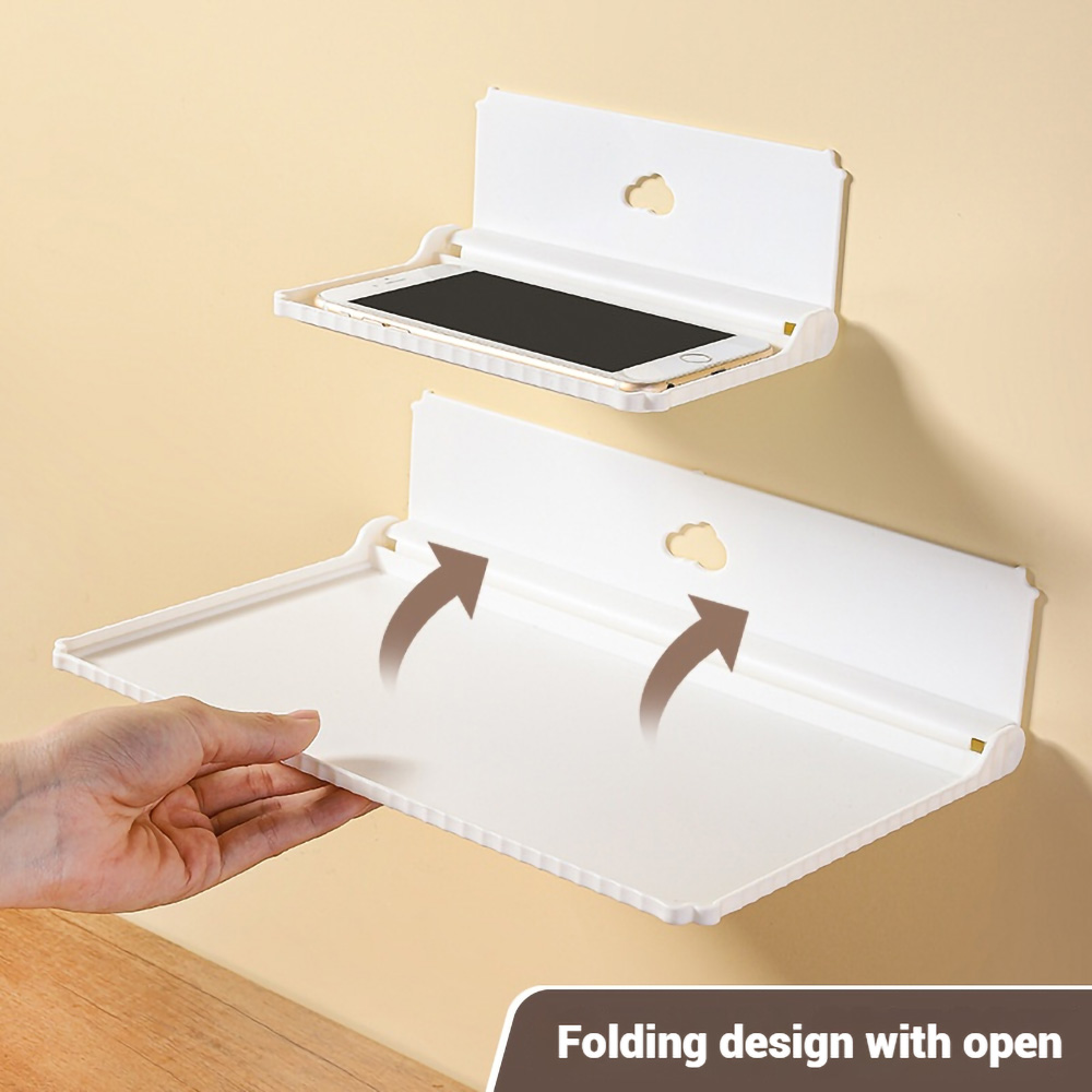 ชั้นวางของติดผนังแบบพับได้ไม่ต - Phone Accessories Hooks บทวิจารณ์และราคา