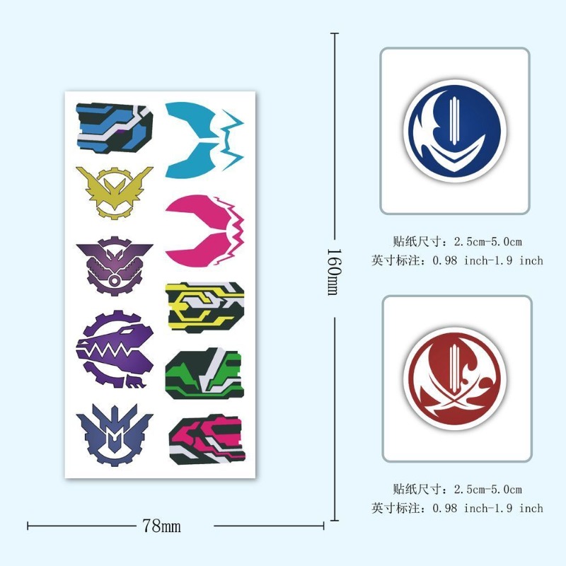 60 แผ่นสติกเกอร์โลโก้คาเมนไรเด - Phone Accessories Items บทวิจารณ์และราคา